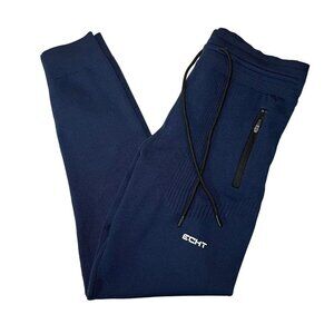 ECHT women size S Phase Knit Joggers Navy Blue Seamless Comfort Shaping Leisure
